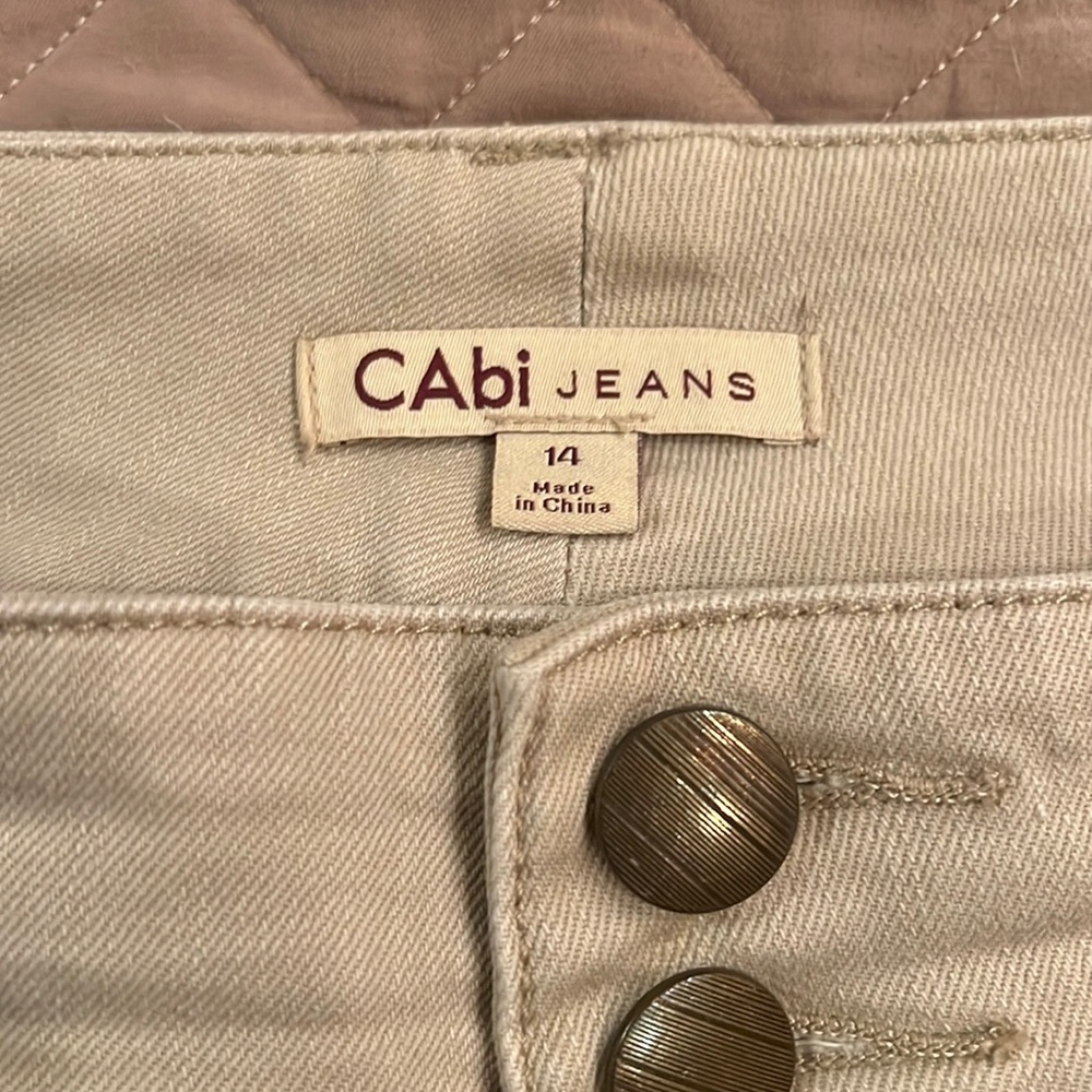 CAbi Jeans Tan Size 14
